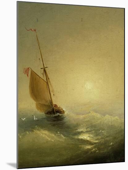 Sailing Barge at Sunset, 1856-Ivan Konstantinovich Aivazovsky-Mounted Giclee Print