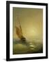 Sailing Barge at Sunset, 1856-Ivan Konstantinovich Aivazovsky-Framed Giclee Print