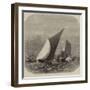 Sailing-Barge Race on the Thames, Rounding at the Nore-Edwin Weedon-Framed Giclee Print