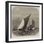 Sailing-Barge Race on the Thames, Rounding at the Nore-Edwin Weedon-Framed Giclee Print