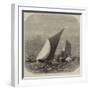 Sailing-Barge Race on the Thames, Rounding at the Nore-Edwin Weedon-Framed Giclee Print