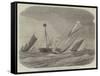 Sailing-Barge Race on the Thames, Rounding the Nore Light-Ship-null-Framed Stretched Canvas