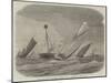Sailing-Barge Race on the Thames, Rounding the Nore Light-Ship-null-Mounted Giclee Print