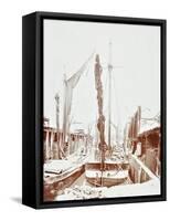 Sailing Barges, Battersea, London, 1906-null-Framed Stretched Canvas