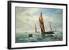 Sailing Barges Racing on the Medway-Vic Trevett-Framed Giclee Print