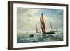 Sailing Barges Racing on the Medway-Vic Trevett-Framed Giclee Print