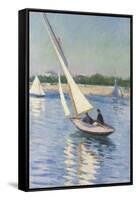 Sailing Boat at Argenteuil, 1893-Gustave Caillebotte-Framed Stretched Canvas