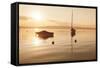 Sailing Boat at Sunset, Lake Constance, Near Konstanz, Baden-Wurttemberg, Germany, Europe-Markus Lange-Framed Stretched Canvas