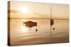 Sailing Boat at Sunset, Lake Constance, Near Konstanz, Baden-Wurttemberg, Germany, Europe-Markus Lange-Stretched Canvas