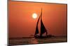 Sailing Boat at Sunset on Sea-Rich Carey-Mounted Photographic Print