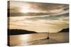 Sailing Boat at Sunset on the Dalmatian Coast, Adriatic, Croatia, Europe-Matthew Williams-Ellis-Stretched Canvas
