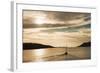 Sailing Boat at Sunset on the Dalmatian Coast, Adriatic, Croatia, Europe-Matthew Williams-Ellis-Framed Photographic Print