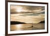 Sailing Boat at Sunset on the Dalmatian Coast, Adriatic, Croatia, Europe-Matthew Williams-Ellis-Framed Photographic Print