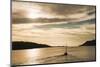 Sailing Boat at Sunset on the Dalmatian Coast, Adriatic, Croatia, Europe-Matthew Williams-Ellis-Mounted Photographic Print