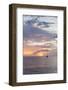 Sailing Boat at Sunset, Playa De Los Cristianos, Los Cristianos, Tenerife, Canary Islands, Spain-Markus Lange-Framed Photographic Print