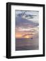 Sailing Boat at Sunset, Playa De Los Cristianos, Los Cristianos, Tenerife, Canary Islands, Spain-Markus Lange-Framed Photographic Print