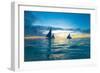 Sailing Boat at Sunset, Sea-Zhencong Chen-Framed Premium Photographic Print