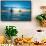 Sailing Boat at Sunset, Sea-Zhencong Chen-Framed Stretched Canvas displayed on a wall