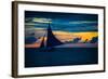 Sailing Boat at Sunset, Sea-Zhencong Chen-Framed Photographic Print