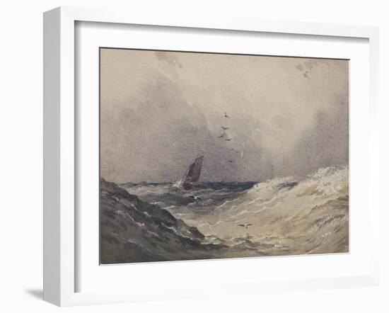 Sailing Boat before a Storm, C.1830-Anthony Vandyke Copley Fielding-Framed Giclee Print