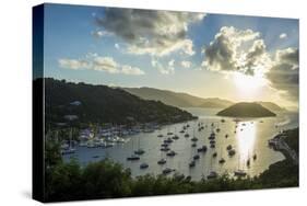 Sailing boat harbour on the West End of Tortola, British Virgin Islands, West Indies, Caribbean, Ce-Michael Runkel-Stretched Canvas