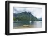 Sailing boat in Cooks Bay, Moorea, Society Islands, French Polynesia, Pacific-Michael Runkel-Framed Photographic Print