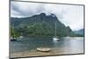 Sailing boat in Cooks Bay, Moorea, Society Islands, French Polynesia, Pacific-Michael Runkel-Mounted Photographic Print