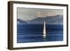 Sailing Boat in the Fjords around Picton, Marlborough Region, South Island, New Zealand, Pacific-Michael Runkel-Framed Photographic Print