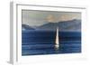 Sailing Boat in the Fjords around Picton, Marlborough Region, South Island, New Zealand, Pacific-Michael Runkel-Framed Photographic Print