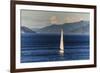 Sailing Boat in the Fjords around Picton, Marlborough Region, South Island, New Zealand, Pacific-Michael Runkel-Framed Photographic Print