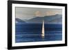 Sailing Boat in the Fjords around Picton, Marlborough Region, South Island, New Zealand, Pacific-Michael Runkel-Framed Photographic Print