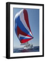 Sailing Boat in Yacht Race-null-Framed Photo