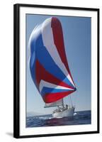 Sailing Boat in Yacht Race-null-Framed Photo