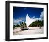 Sailing boat Jangada at Combuco Beach near Fortaleza, Ceara, Brazil-null-Framed Art Print