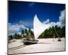 Sailing boat Jangada at Combuco Beach near Fortaleza, Ceara, Brazil-null-Mounted Art Print