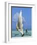 Sailing Boat, Kiwengwa Beach, Zanzibar, Tanzania, East Africa, Africa-Yadid Levy-Framed Photographic Print