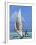Sailing Boat, Kiwengwa Beach, Zanzibar, Tanzania, East Africa, Africa-Yadid Levy-Framed Photographic Print
