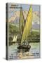 Sailing Boat of Lake Geneva-null-Stretched Canvas