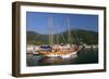 Sailing Boat Off Sami, Kefalonia, Greece-Peter Thompson-Framed Photographic Print