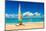 Sailing Boat on a Beautiful Summer Day at Beach in Cuba-Kamira-Mounted Photographic Print