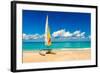 Sailing Boat on a Beautiful Summer Day at Beach in Cuba-Kamira-Framed Photographic Print