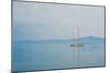 Sailing Boat on Lake-Clive Nolan-Mounted Photographic Print