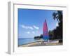 Sailing Boat on Paynes Bay, Barbados, Caribbean-Hans Peter Merten-Framed Photographic Print