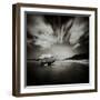 Sailing Boat on Sandy Shore-Steven Allsopp-Framed Photographic Print