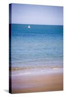 Sailing Boat, Seen from Swanage Beach, Dorset, England, United Kingdom, Europe-Matthew Williams-Ellis-Stretched Canvas