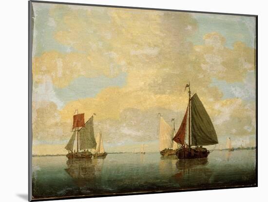 Sailing Boats, 17th Century-Willem Van De Velde The Younger-Mounted Giclee Print
