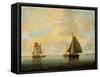 Sailing Boats, 17th Century-Willem Van De Velde The Younger-Framed Stretched Canvas