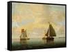 Sailing Boats, 17th Century-Willem Van De Velde The Younger-Framed Stretched Canvas