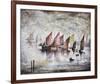 Sailing Boats, 1930-Laurence Stephen Lowry-Framed Giclee Print