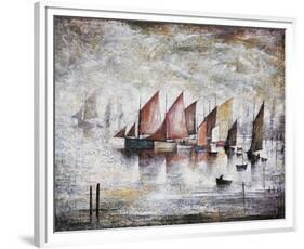 Sailing Boats, 1930-Laurence Stephen Lowry-Framed Giclee Print